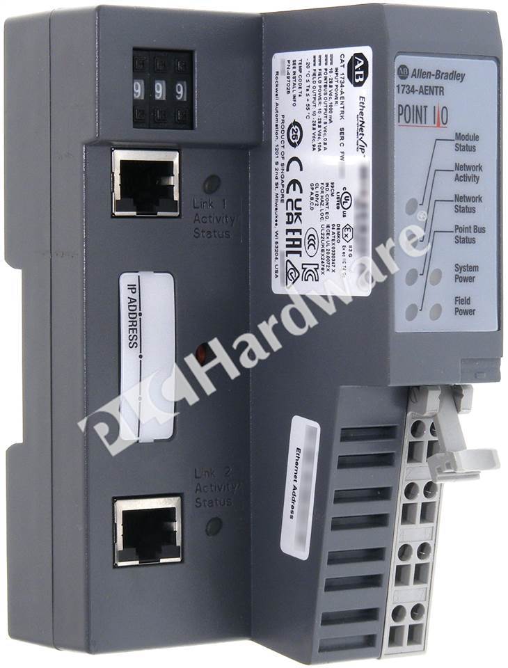 PLC Hardware - Allen Bradley 1734-AENTRK Series C, Surplus PLCH Pre-owned