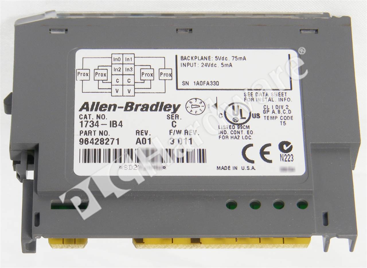Allen-Bradley 1734-IB4 SerD POINT I/O 24V DC 4-Channel Sink Input Module