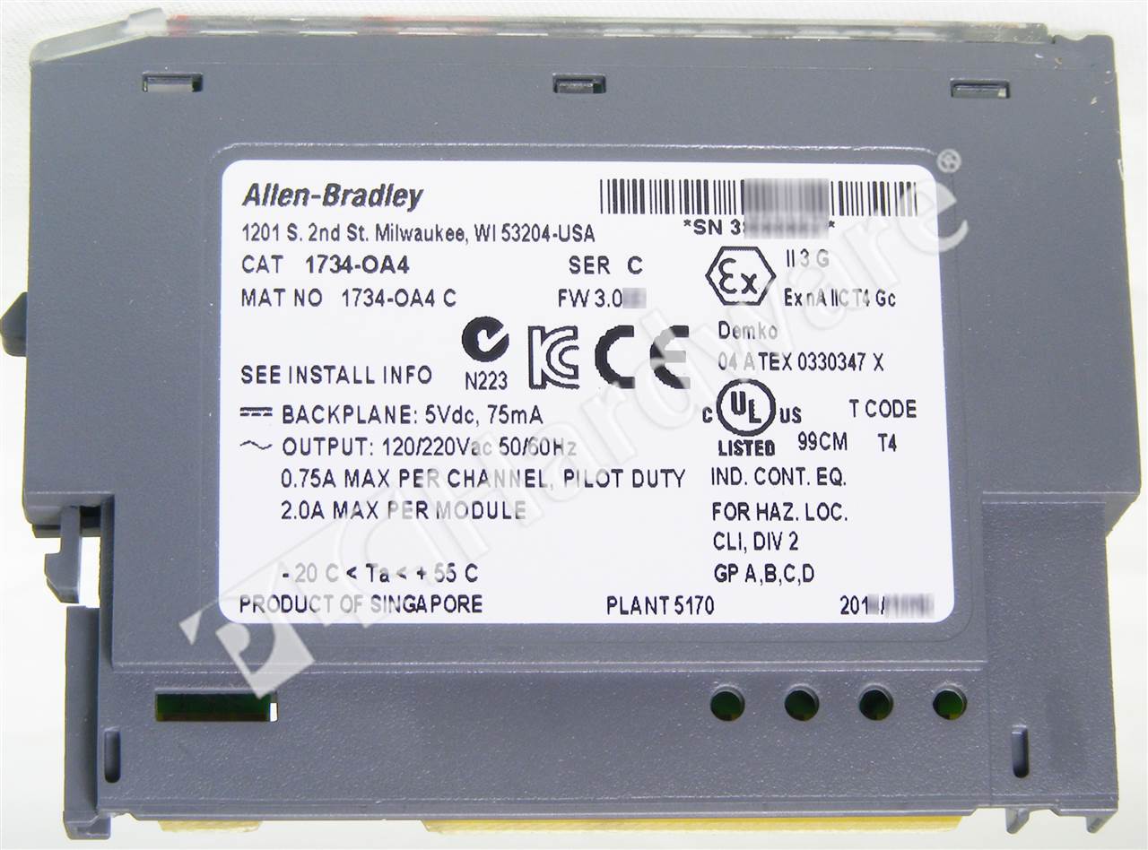 thumbnail interactive-video image 1 of New 1734-OA4 Point I/O Module – 4 Point Digital Output, 1734OA4 Replacement 1 of 4