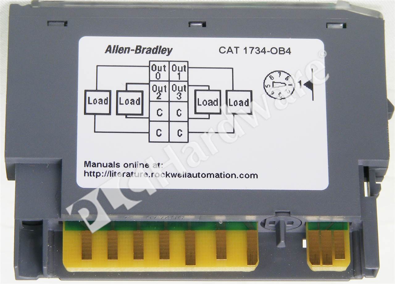 PLC Hardware - Allen Bradley 1734-OB4 Series C, Used in PLCH Packaging  1734 Ib4 Wiring Diagram    PLC Hardware