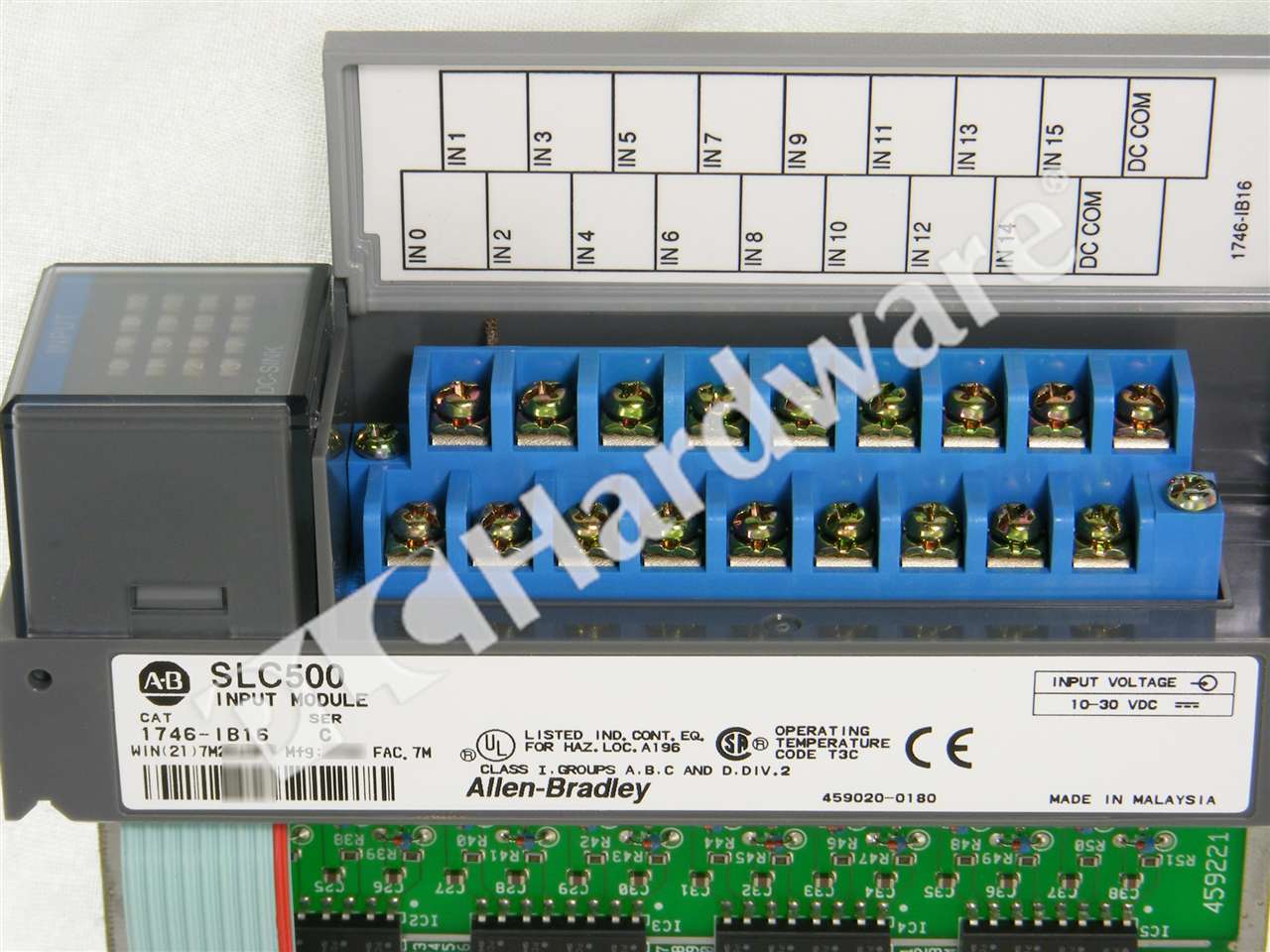 PLC Hardware: Allen-Bradley 1746-IB16 SLC 500 16-Ch DC Digital 