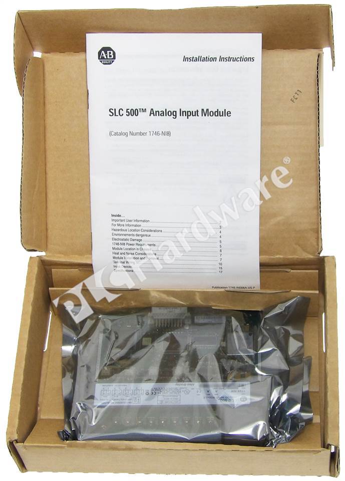 Anna⑤ PLC Hardware - Allen Bradley 1746-NI8 Series A, Surplus Open Pre-owned