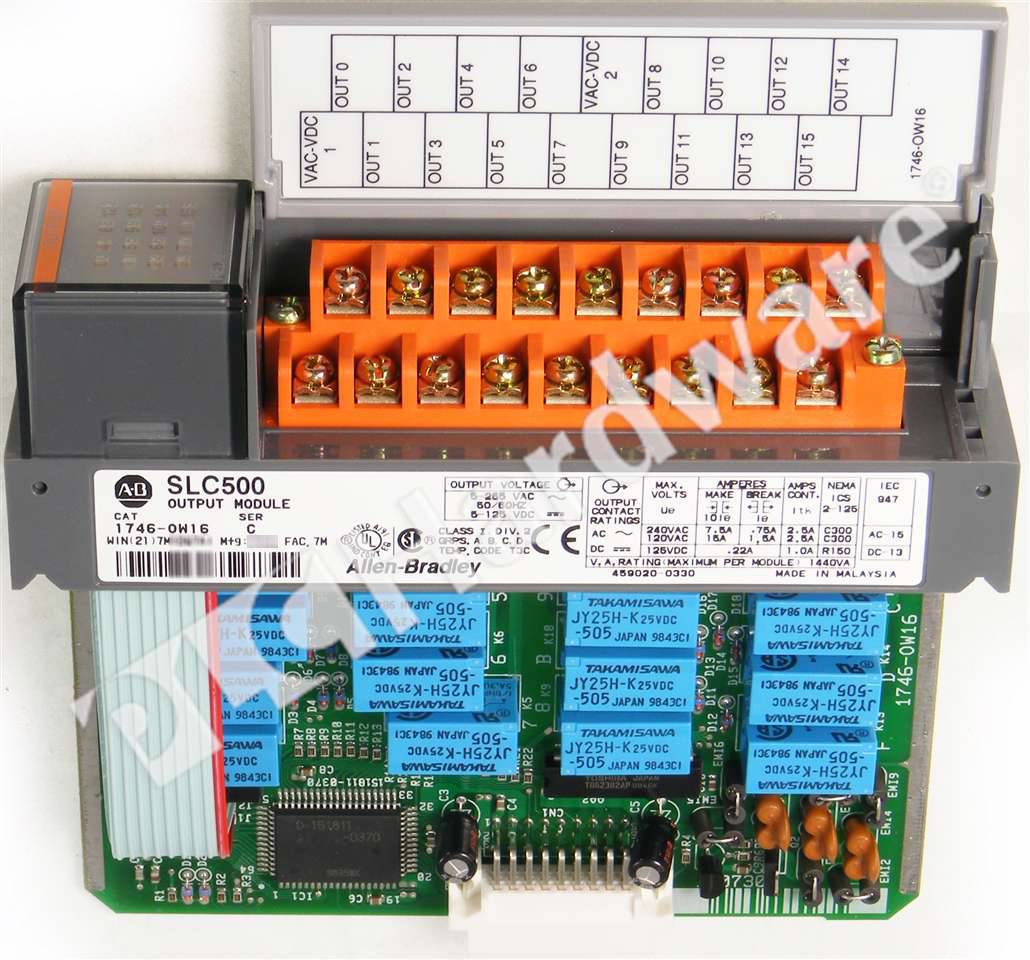 1 PCS New Factory Sealed AB 1746-OW16 SLC 500 SerD Output Module In Box In Stock