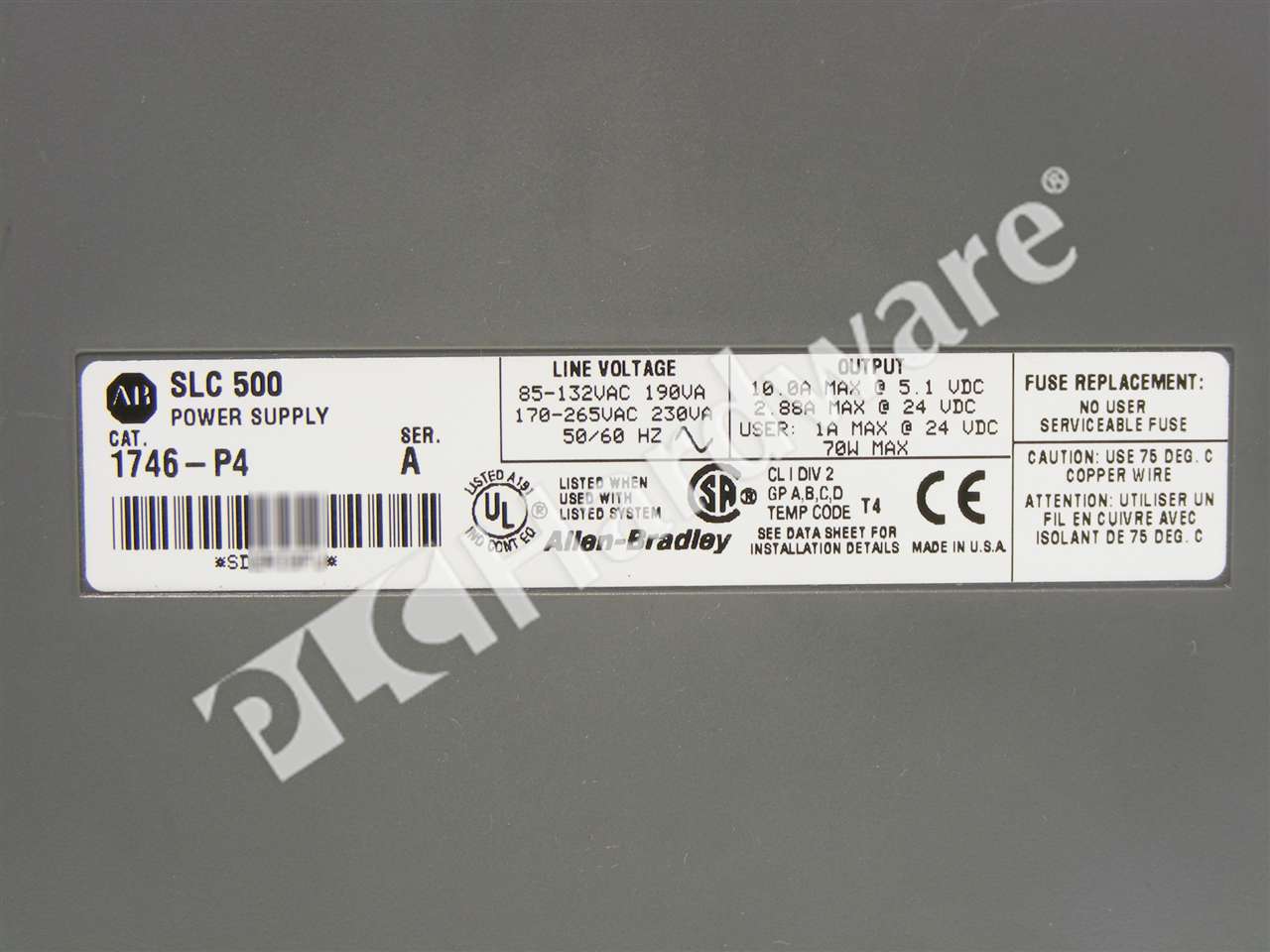 1PC Used PLC 1746-P4