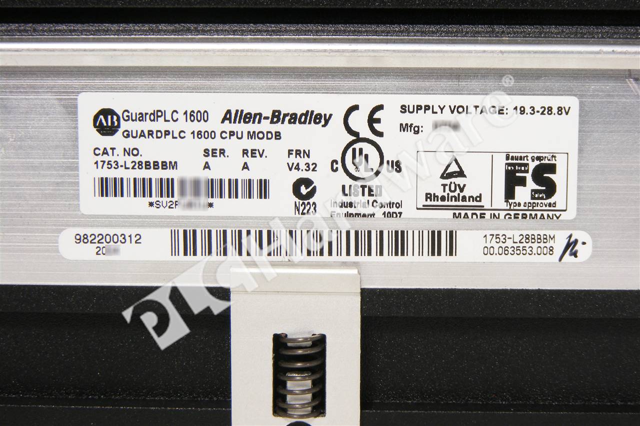PLC Hardware: Allen Bradley 1753-L28BBBM GuardPLC 1600 Safety ...