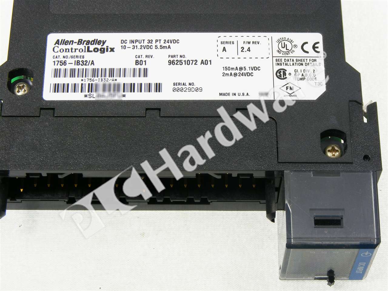 PLC Hardware AllenBradley 1756IB32 ControlLogix Input Module 32Point DC