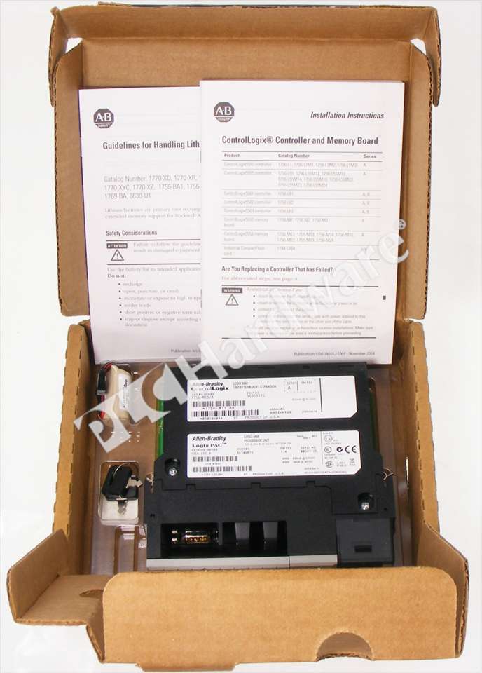 PLC Hardware: Allen-Bradley 1756-L55M13 Logix5555 Processor, 1.5MB