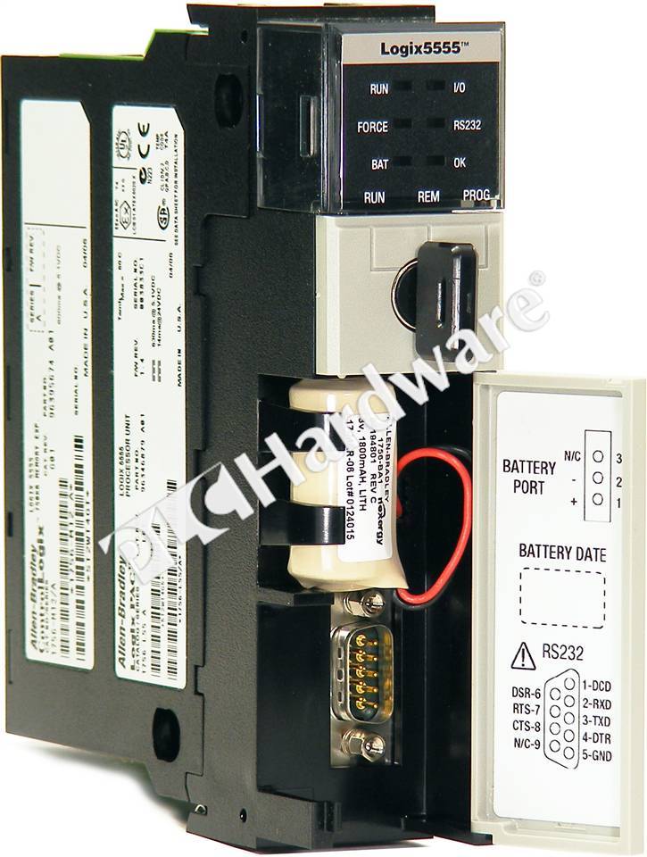 PLC Hardware: Allen-Bradley 1756-L55M13 Logix5555 Processor, 1.5MB