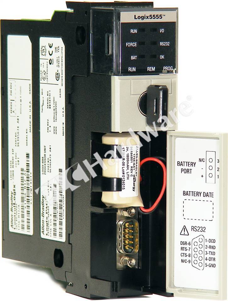 PLC Hardware: Allen-Bradley 1756-L55M13 Logix5555 Processor, 1.5MB