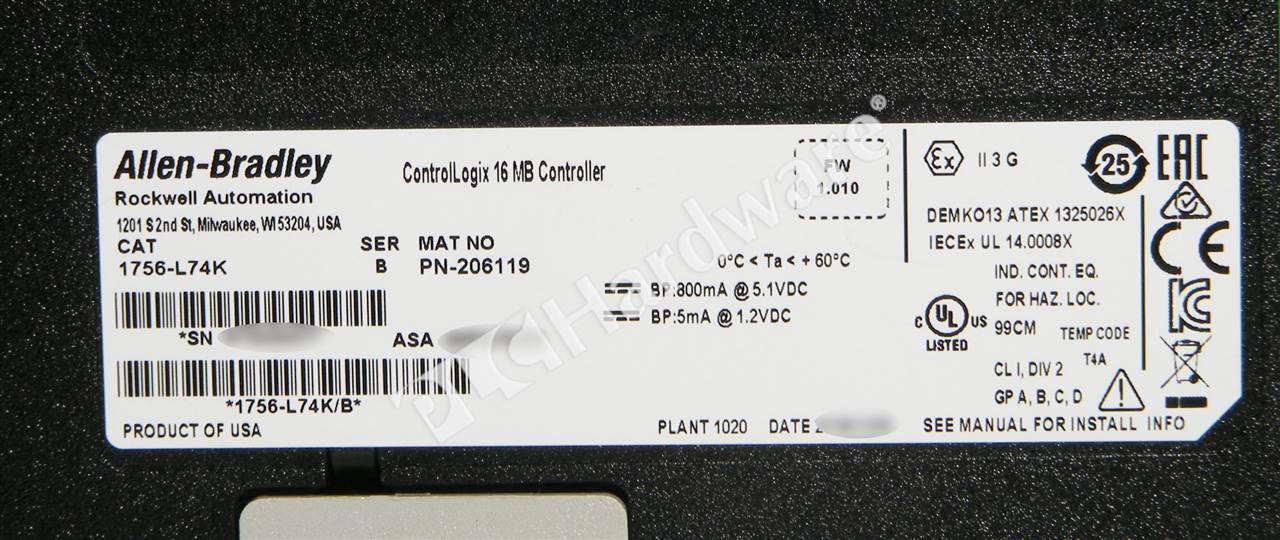1756-L74K/B 6