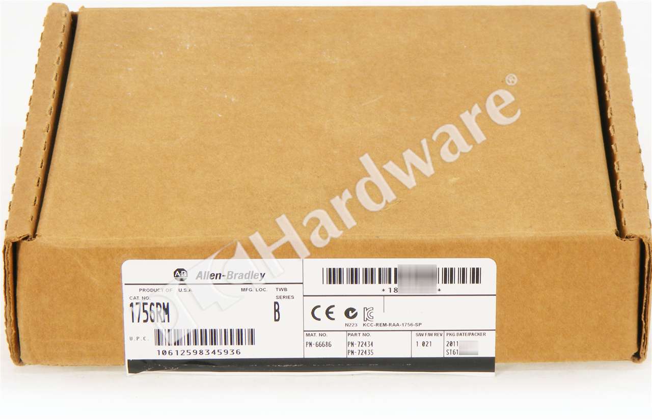 PLC Hardware - Allen Bradley 1756-RM Series B, Surplus Open Pre-owned