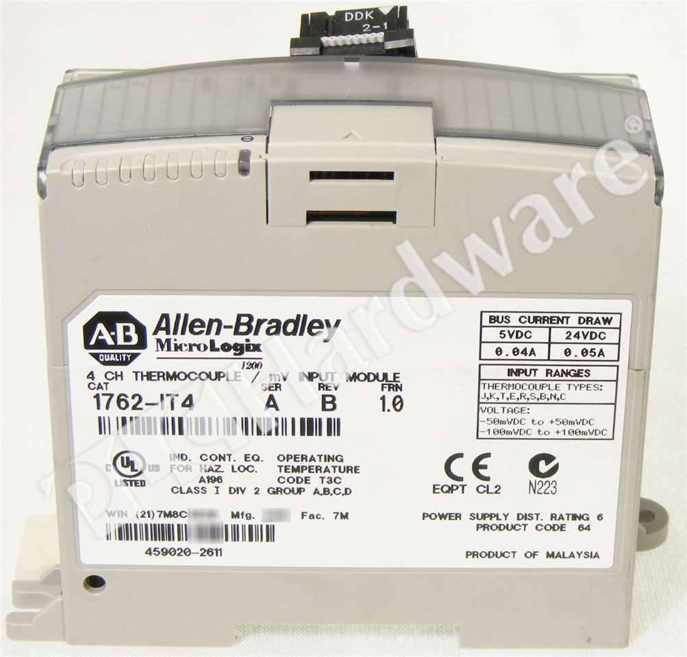 Allen-Bradley 1762-IT4 MicroLogix 1200 Thermocouple MV Input Module | Acquisti Online su