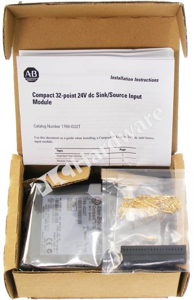 PLC Hardware: Allen-Bradley 1769-IQ32T CompactLogix 32-Point 24VDC