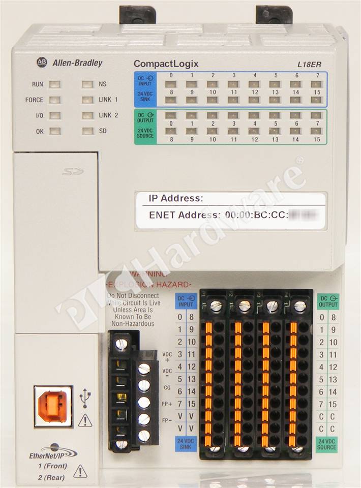 Plc Hardware Allen Bradley 1769 L18er Bb1b Series A New Surplus Open