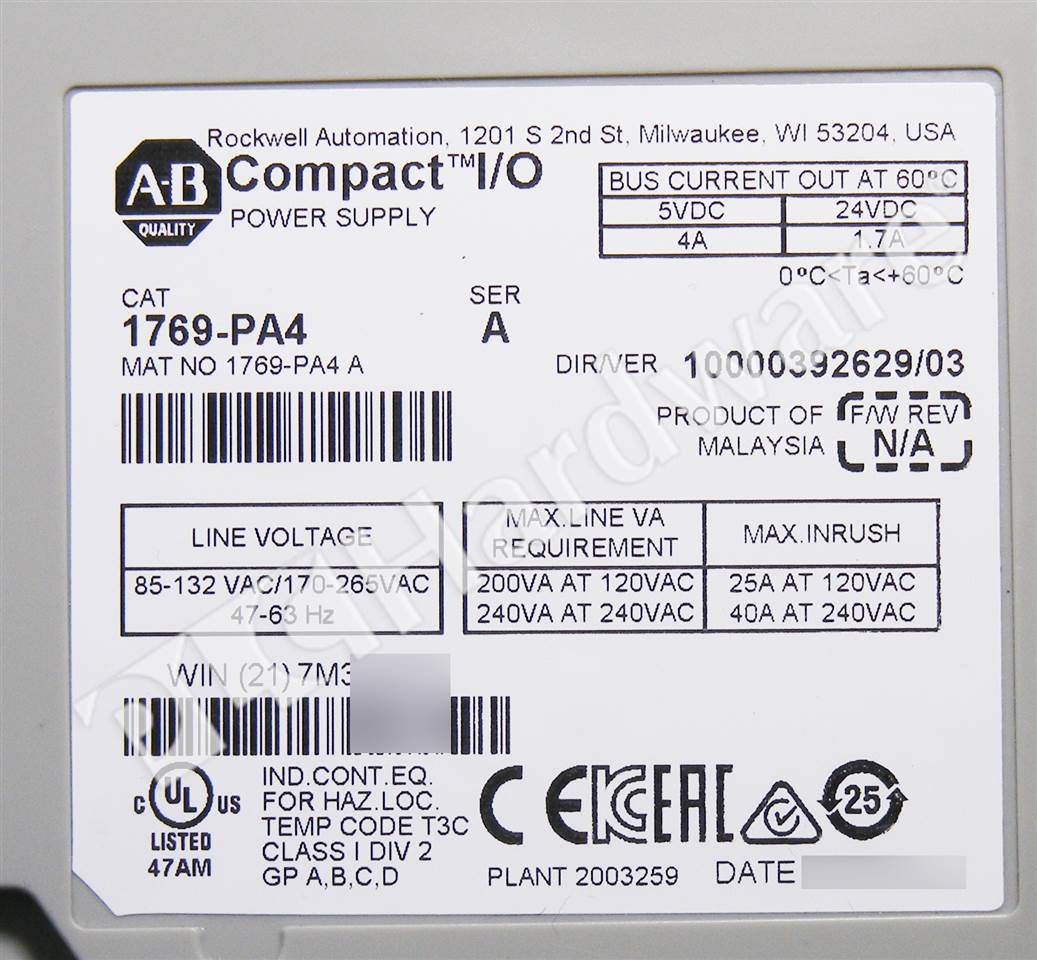 1769-PA4/A 4