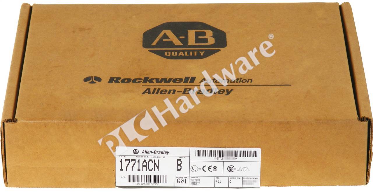 1771 Controlnet Module PLC Hardware: Allen-Bradley 1771-ACN ControlNet Communication Module