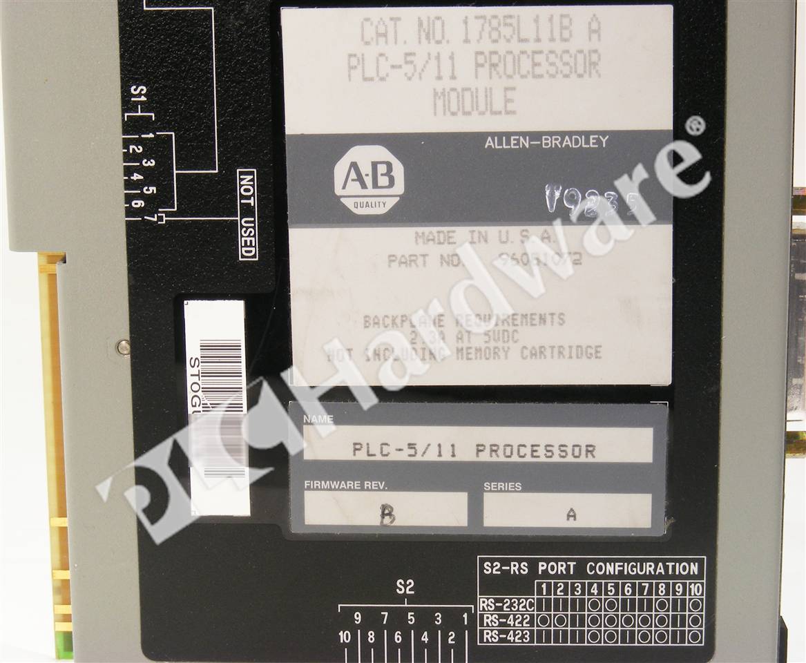PLC Hardware - Allen Bradley 1785-L11B Series A, Used PLCH Packaging
