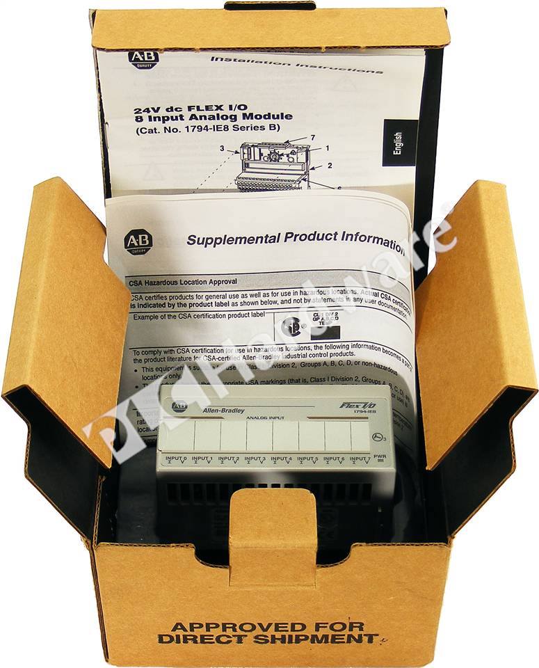 PLC Hardware: Allen Bradley 1794-IE8 Flex I/O Analog Input Module 8 Inputs