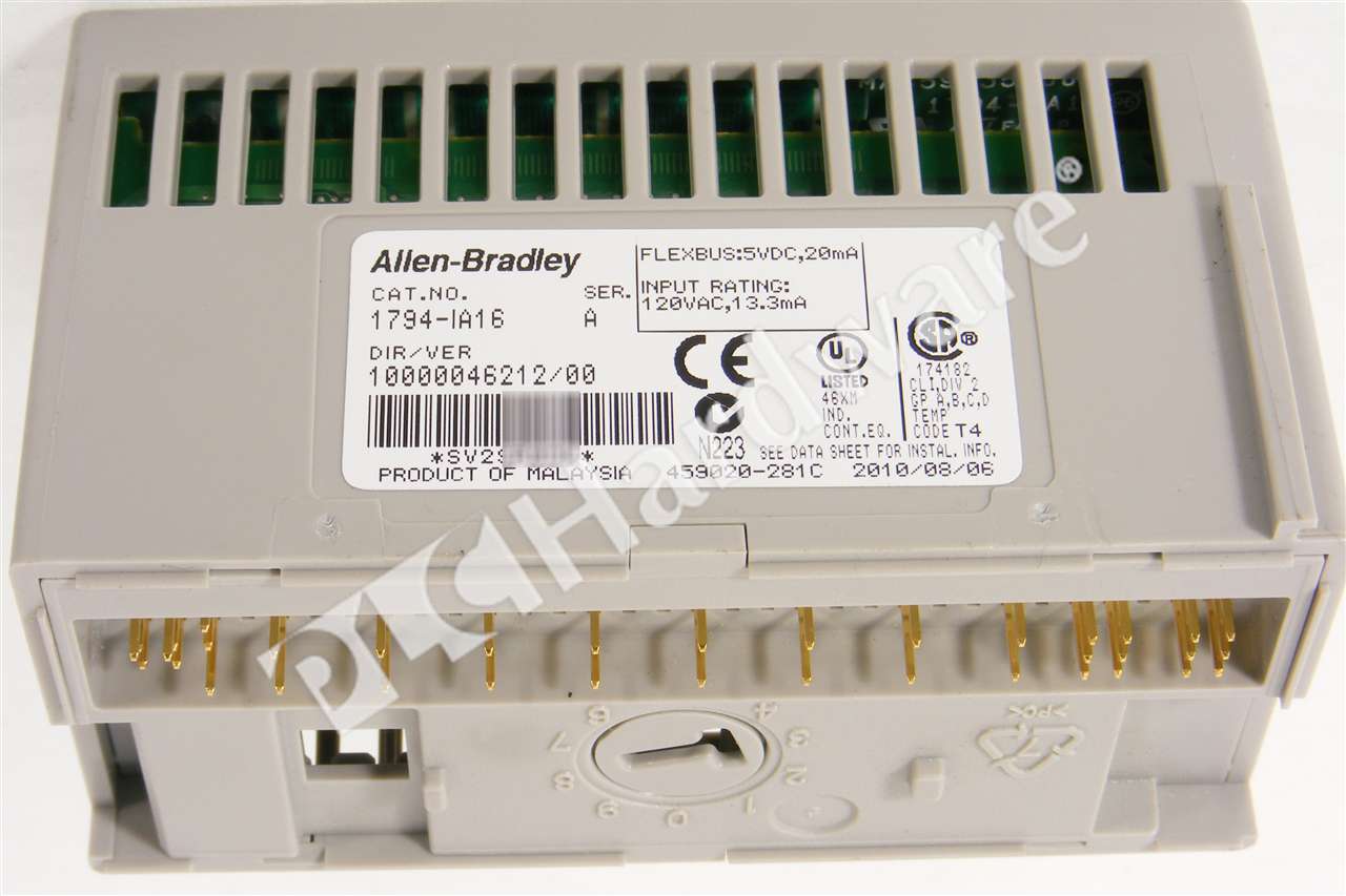 PLC Hardware AllenBradley 1794OA16 Flex I/O Output Module 85132VAC
