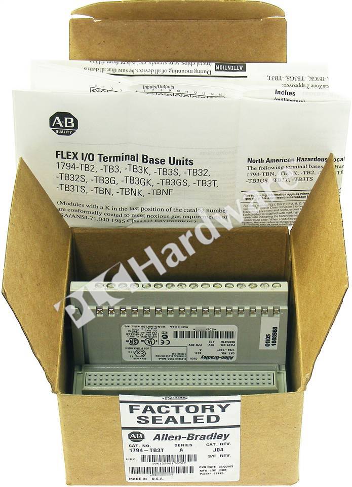 Allen-Bradley 1794-TB3T Flex I/O Terminal Base 3-Wire Temp