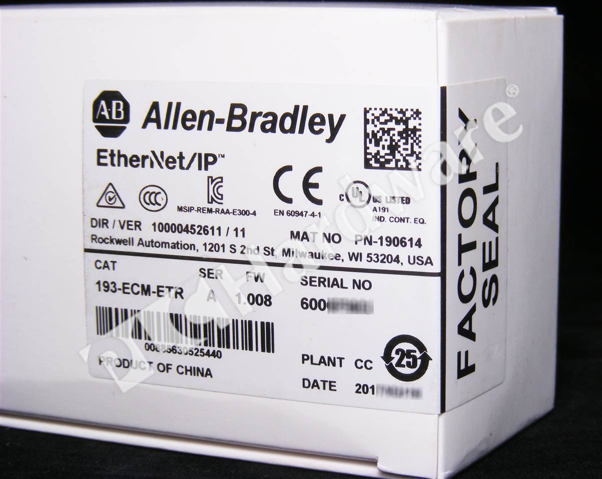 Plc Hardware Allen Bradley 193 Ecm Etr Series A New Surplus Sealed 