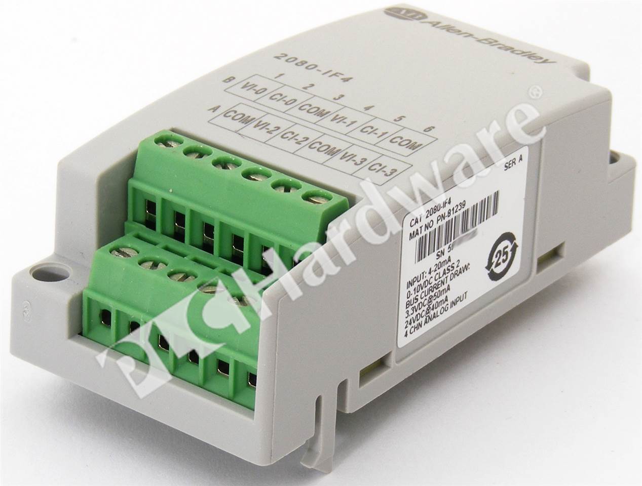 1PC Sealed New 2080-IF4 SER A Micro800 4-Channel Voltage//Current Input Module.