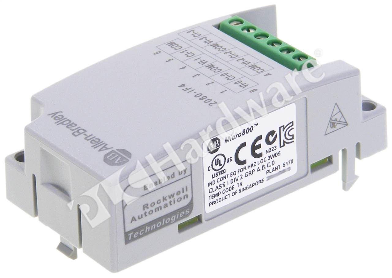 1PC Sealed New 2080-IF4 SER A Micro800 4-Channel Voltage//Current Input Module.