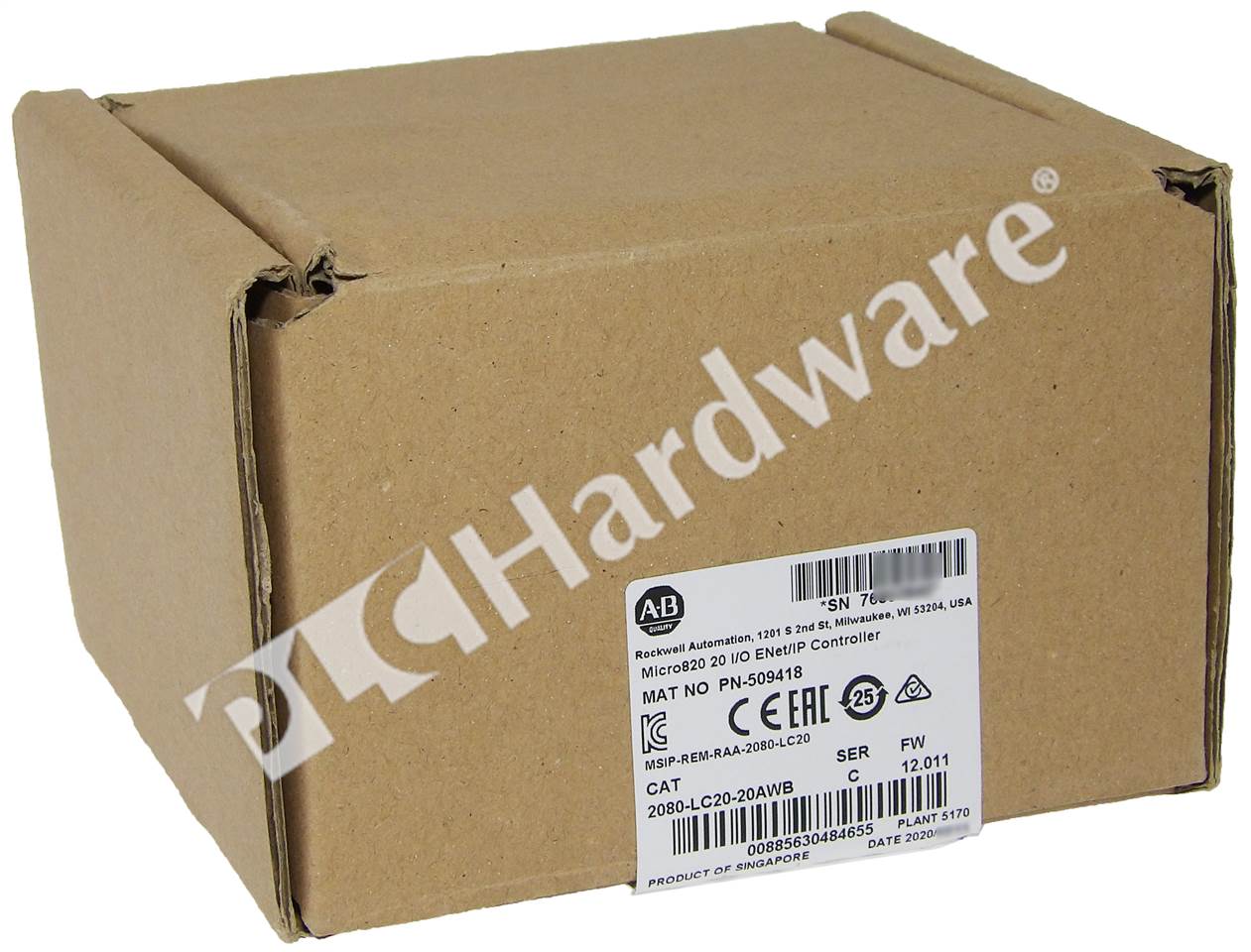 PLC Hardware AllenBradley 2080LC2020AWB Micro820 Controller, 20P, DC