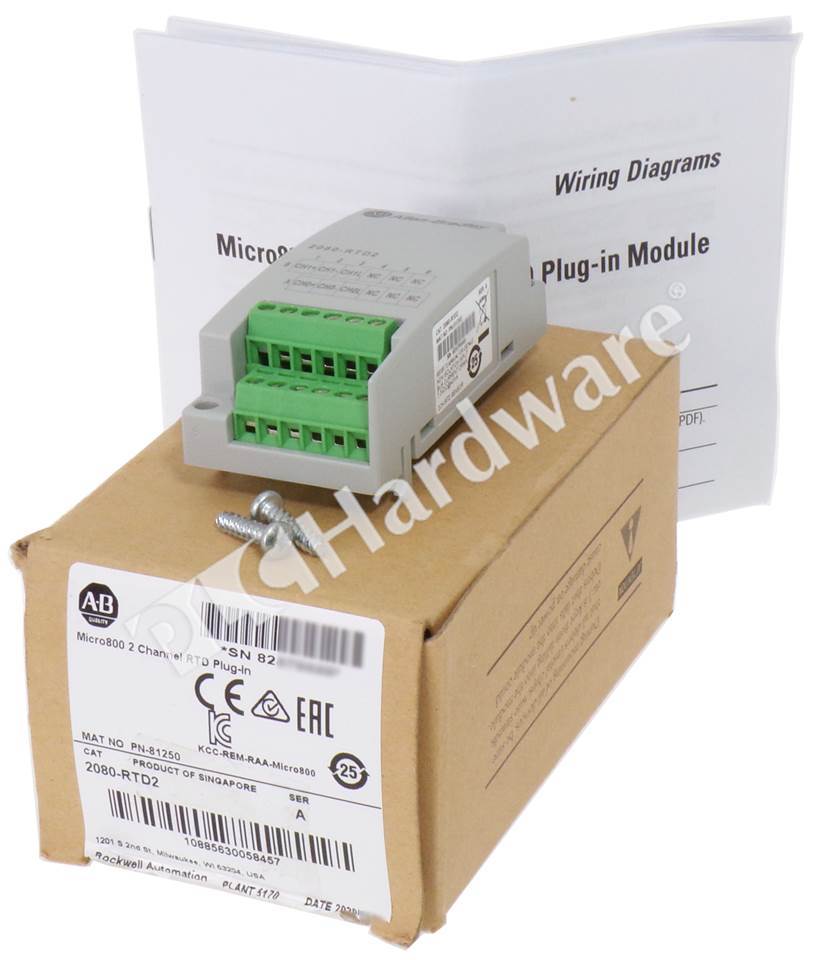 PLC Hardware - Allen Bradley 2080-RTD2 Series A, Surplus Open Pre-owned