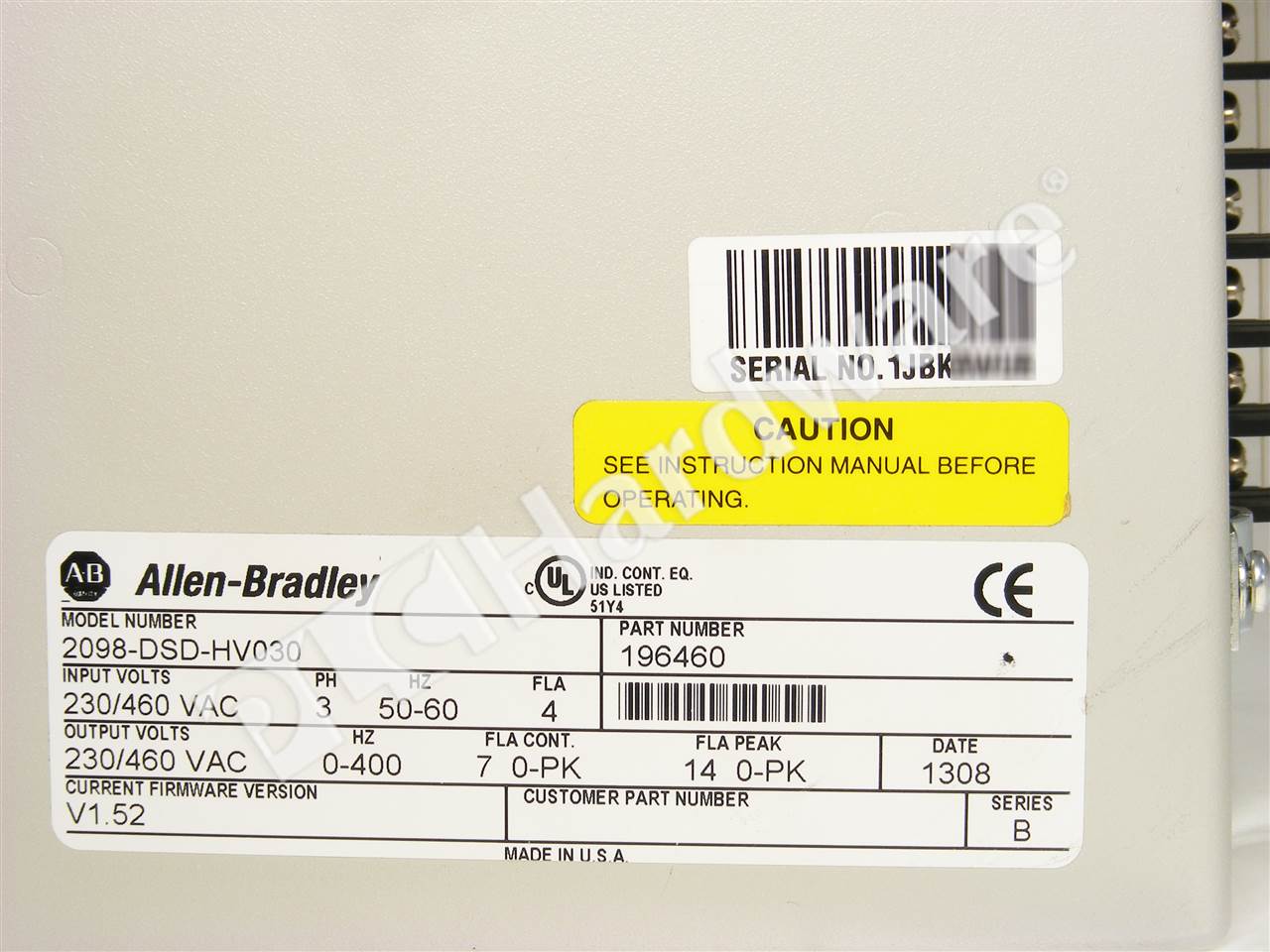 2098-DSD-HV030/B 8