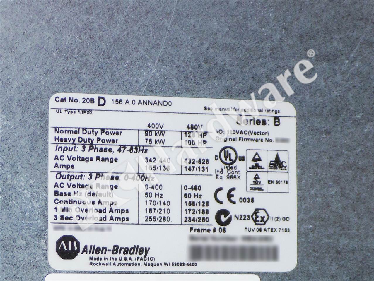 20BD156A0ANNAND0/B 8