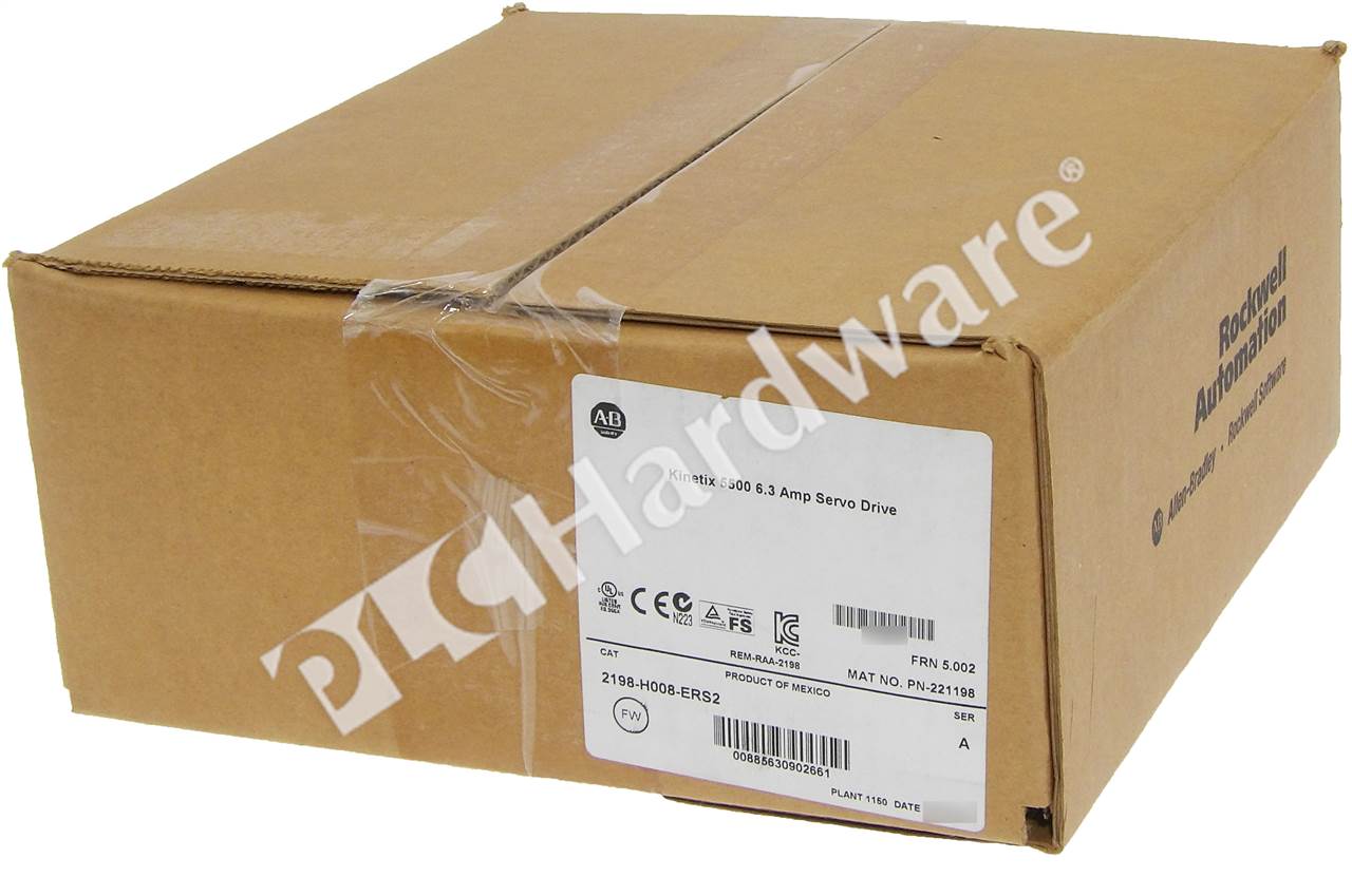 PLC Hardware AllenBradley 2198H008ERS2 5500 Servo Drive, 6.3A