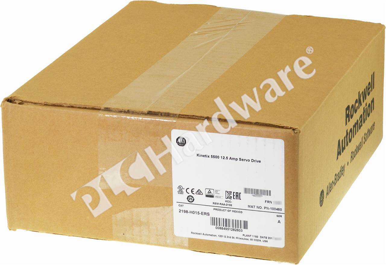PLC Hardware: Allen-Bradley 2198-H015-ERS Kinetix 5500 Servo Drive, 12.5A