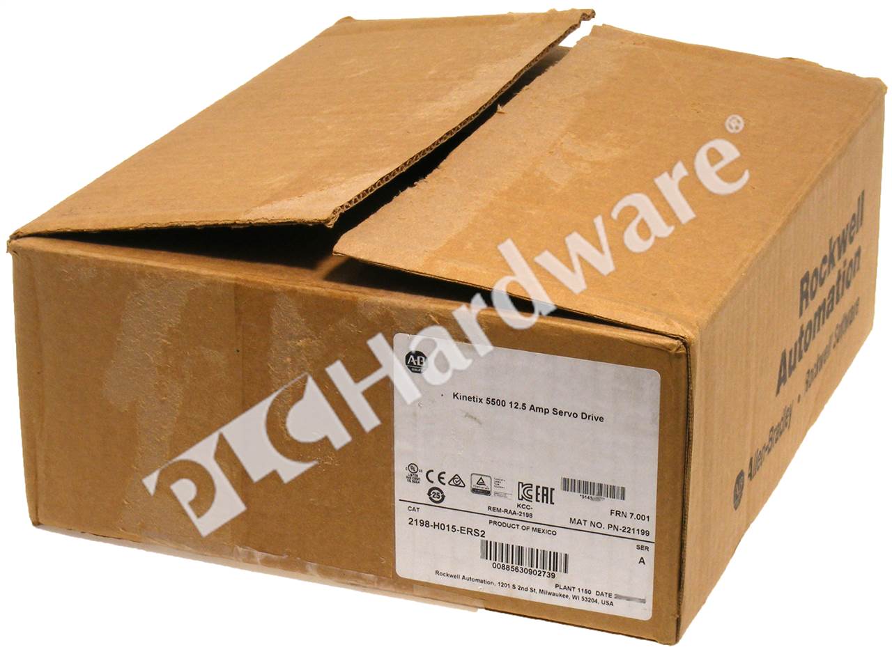 PLC Hardware: Allen-Bradley 2198-H015-ERS2 Kinetix 5500 Servo Drive, 12.5A