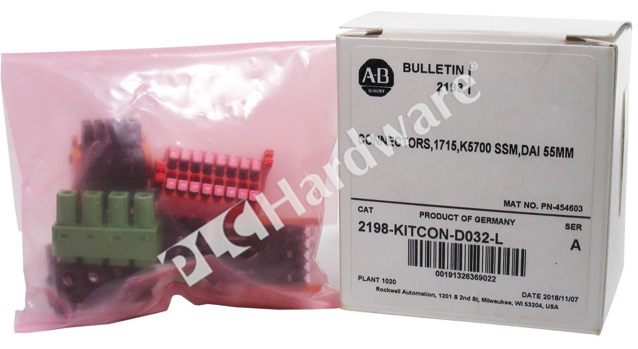 PLC Hardware - Allen Bradley 2198-KITCON-D032-L Series A, Surplus