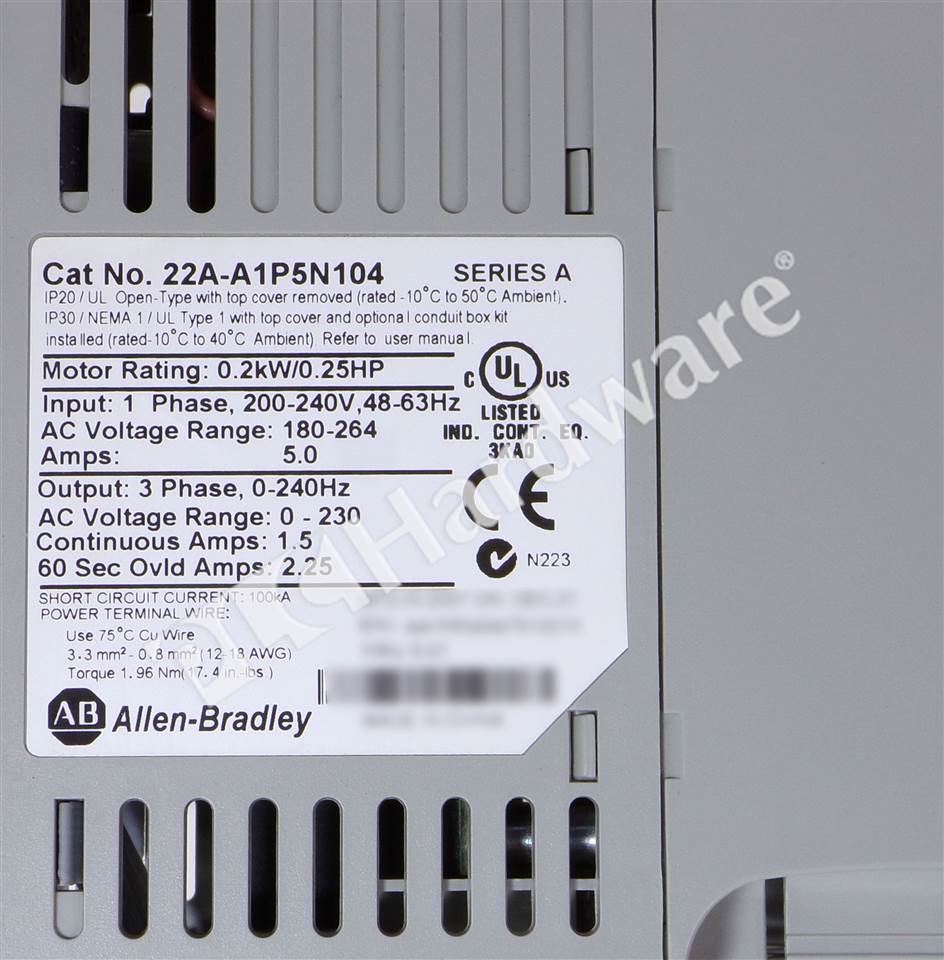 22A-A1P5N104 8