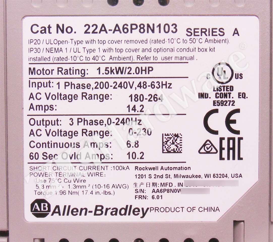 22A-A6P8N103 5