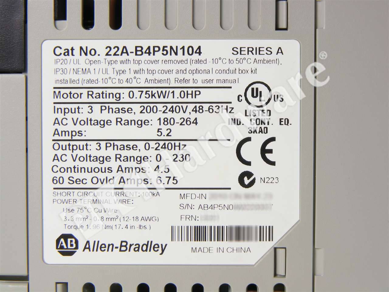 22A-B4P5N104 5