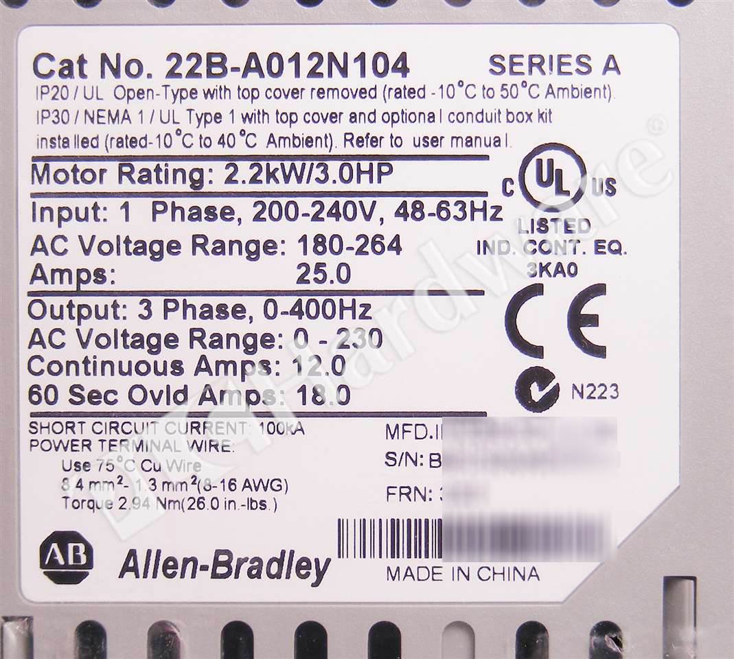 22B-A012N104 5