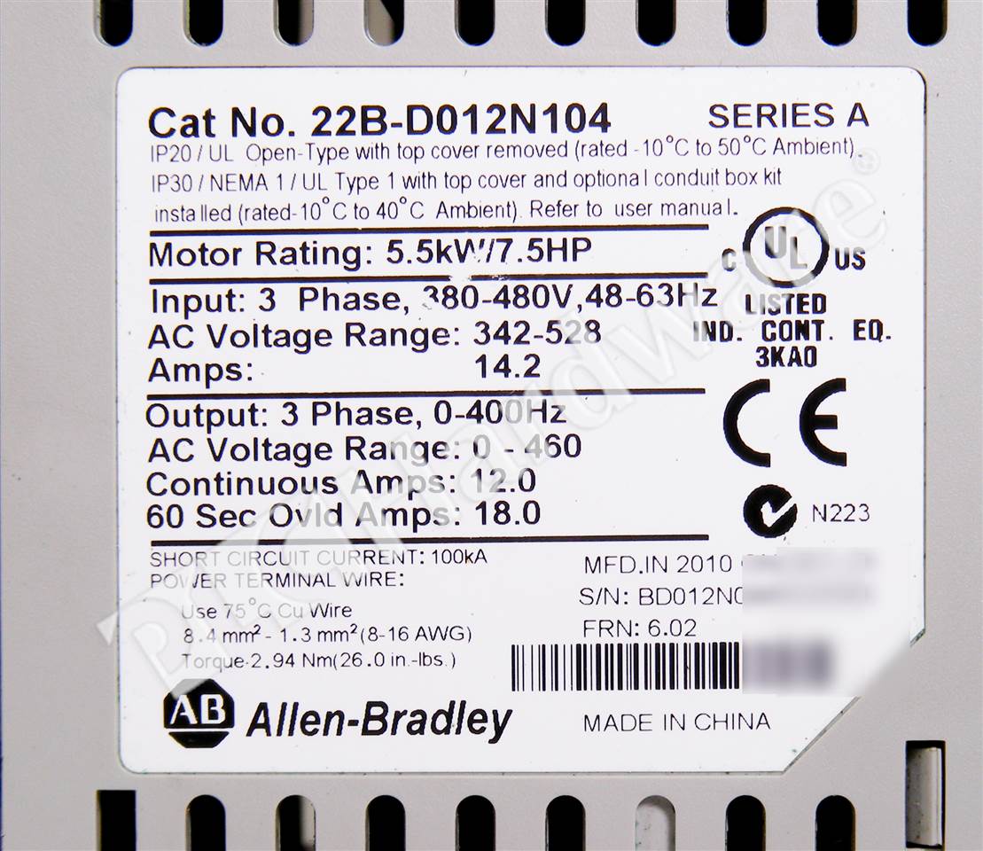 22B-D012N104 8