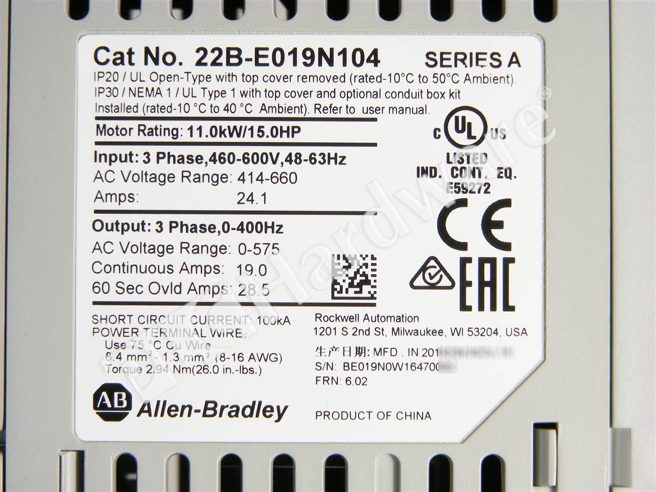 22B-E019N104 7
