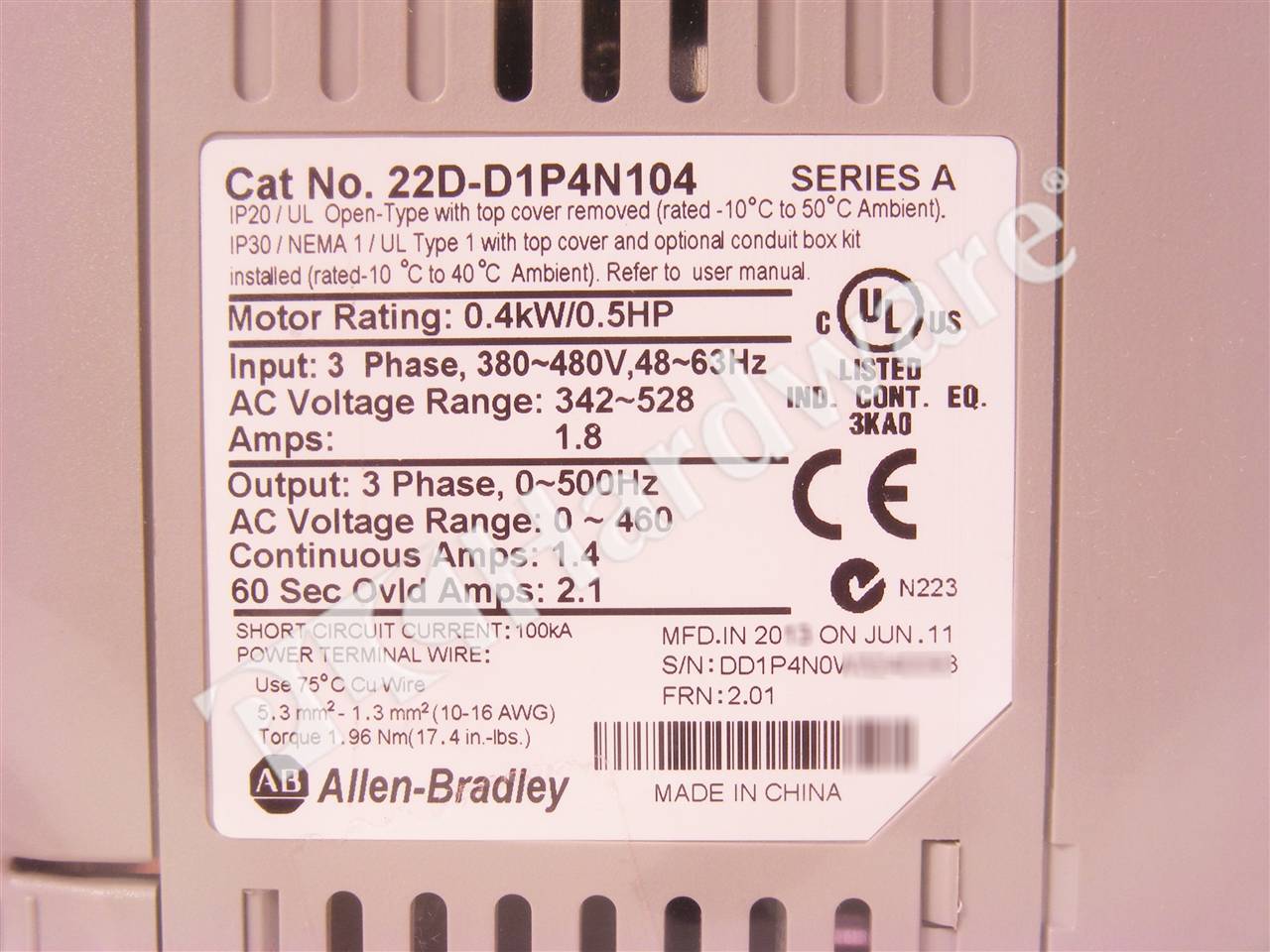 22D-D1P4N104 8