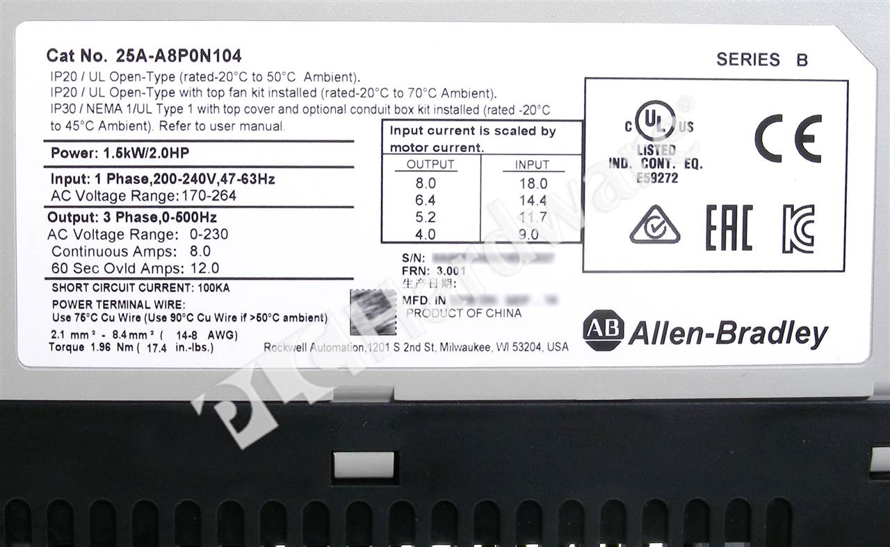 25A-A8P0N104 5