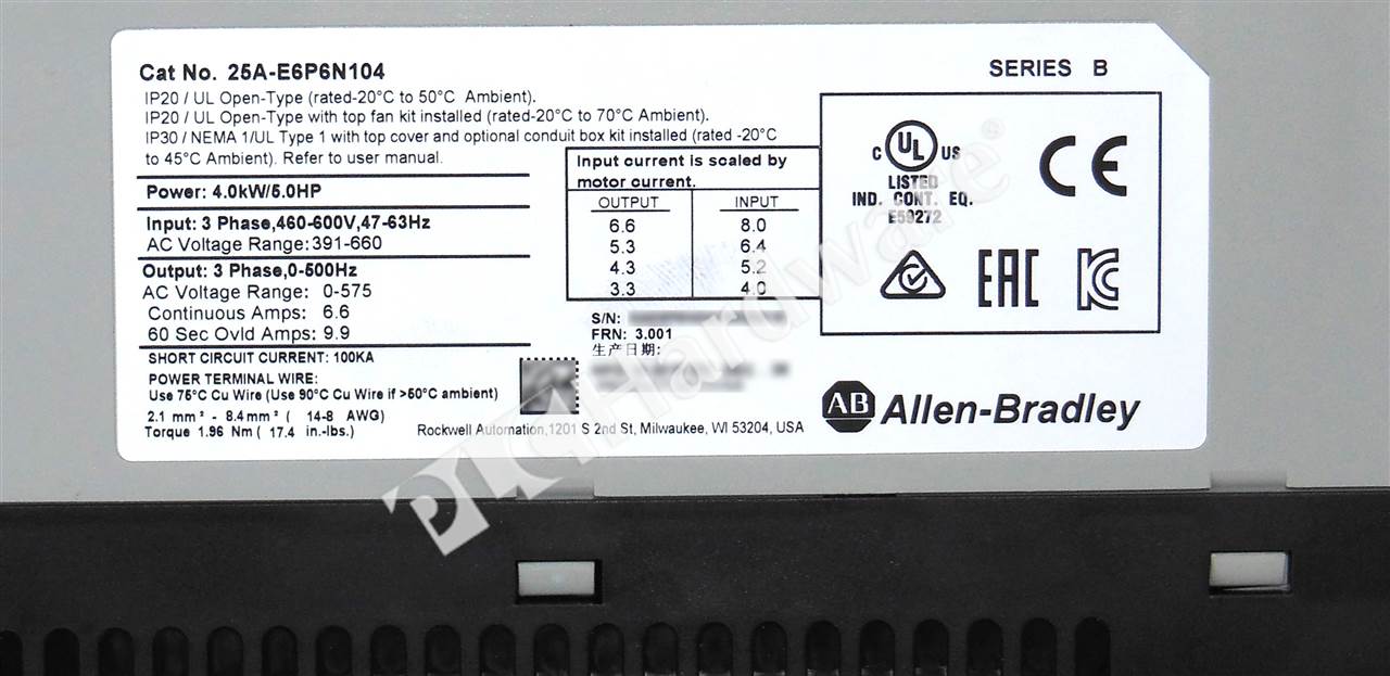 25A-E6P6N104/B 7