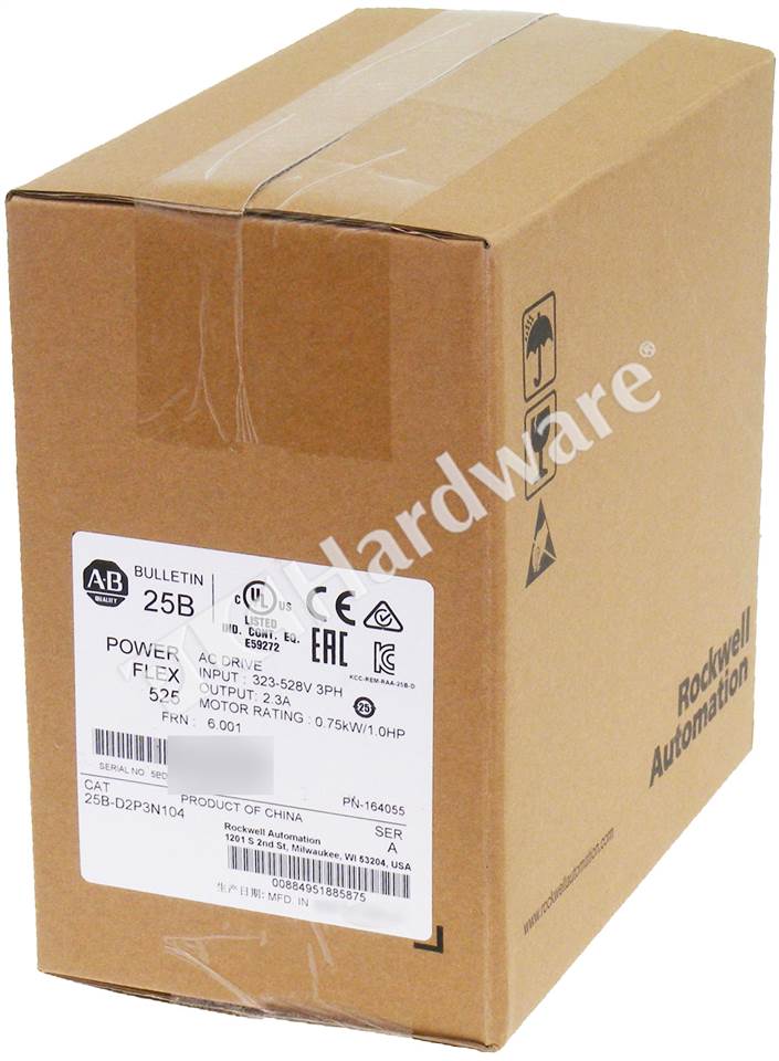 D2P3N104 0.75KW/1.0HP NEW BOXED Rockwell Automation AC DRIVE PowerFlex 525 25B 