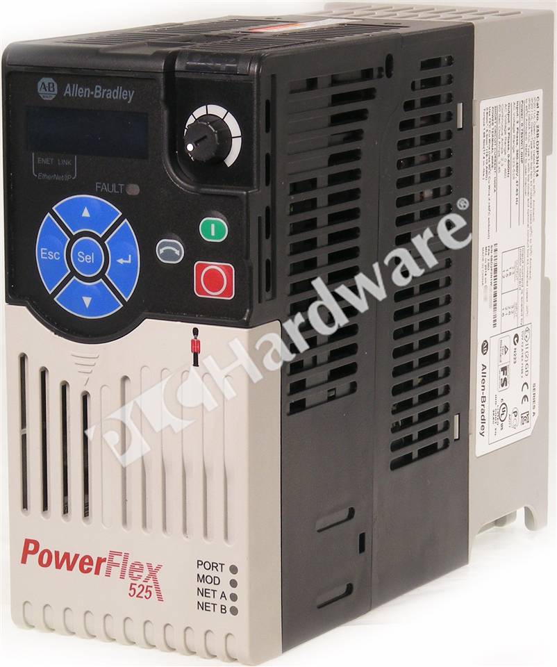 0.75kW/1.0HP 3Ph 380/480 47-63Hz A-B PowerFlex 525 25B-D2P3N114 FRN:5.002 Power 