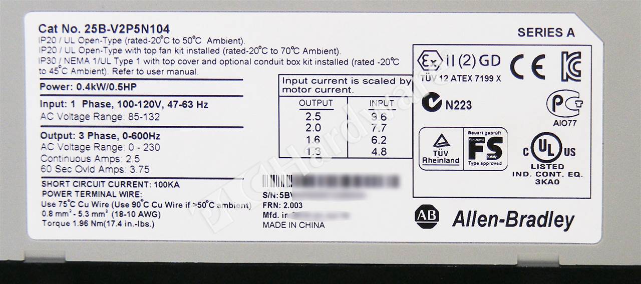 25B-V2P5N104 5