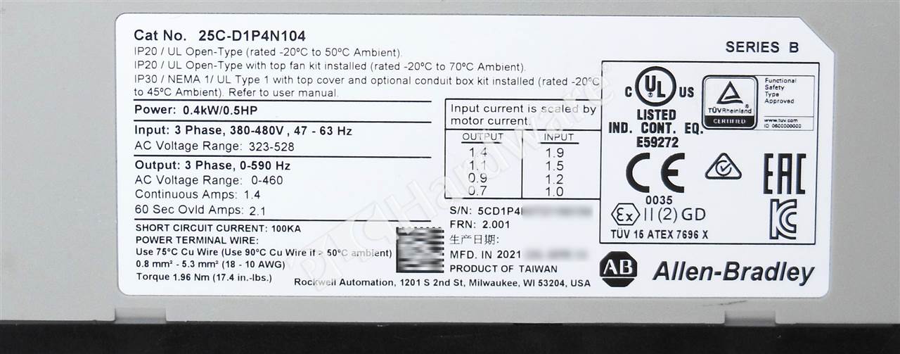 25C-D1P4N104 6
