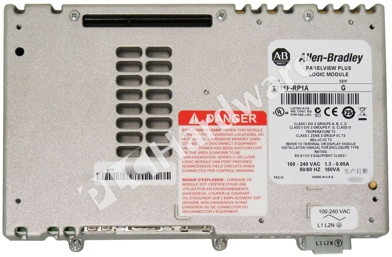 PLC Hardware: Allen-Bradley 2711P-RP1A PanelView Plus Logic Module, AC ...