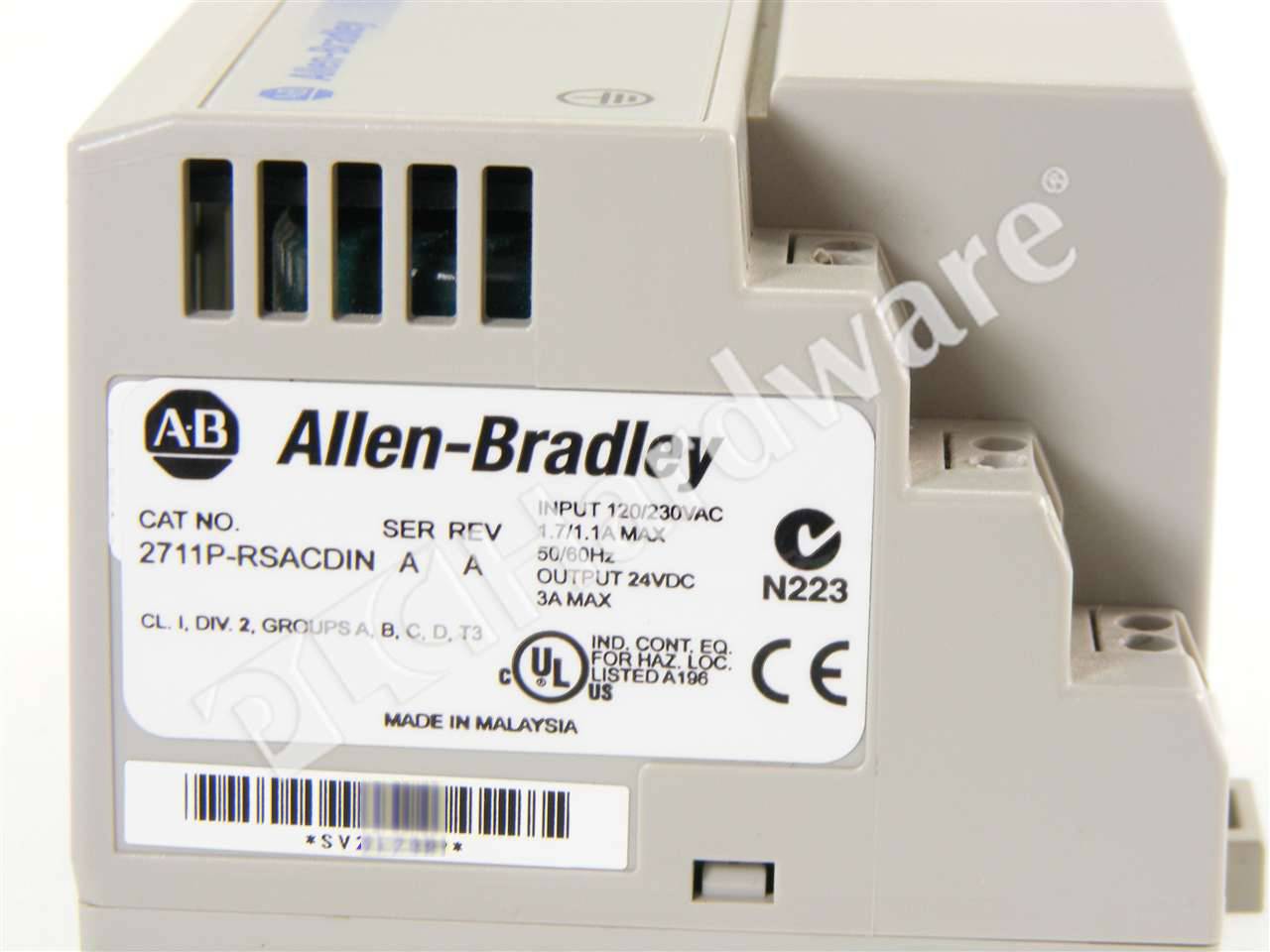 PLC Hardware - Allen Bradley 2711P-RSACDIN Series A, Used PLCH Packaging